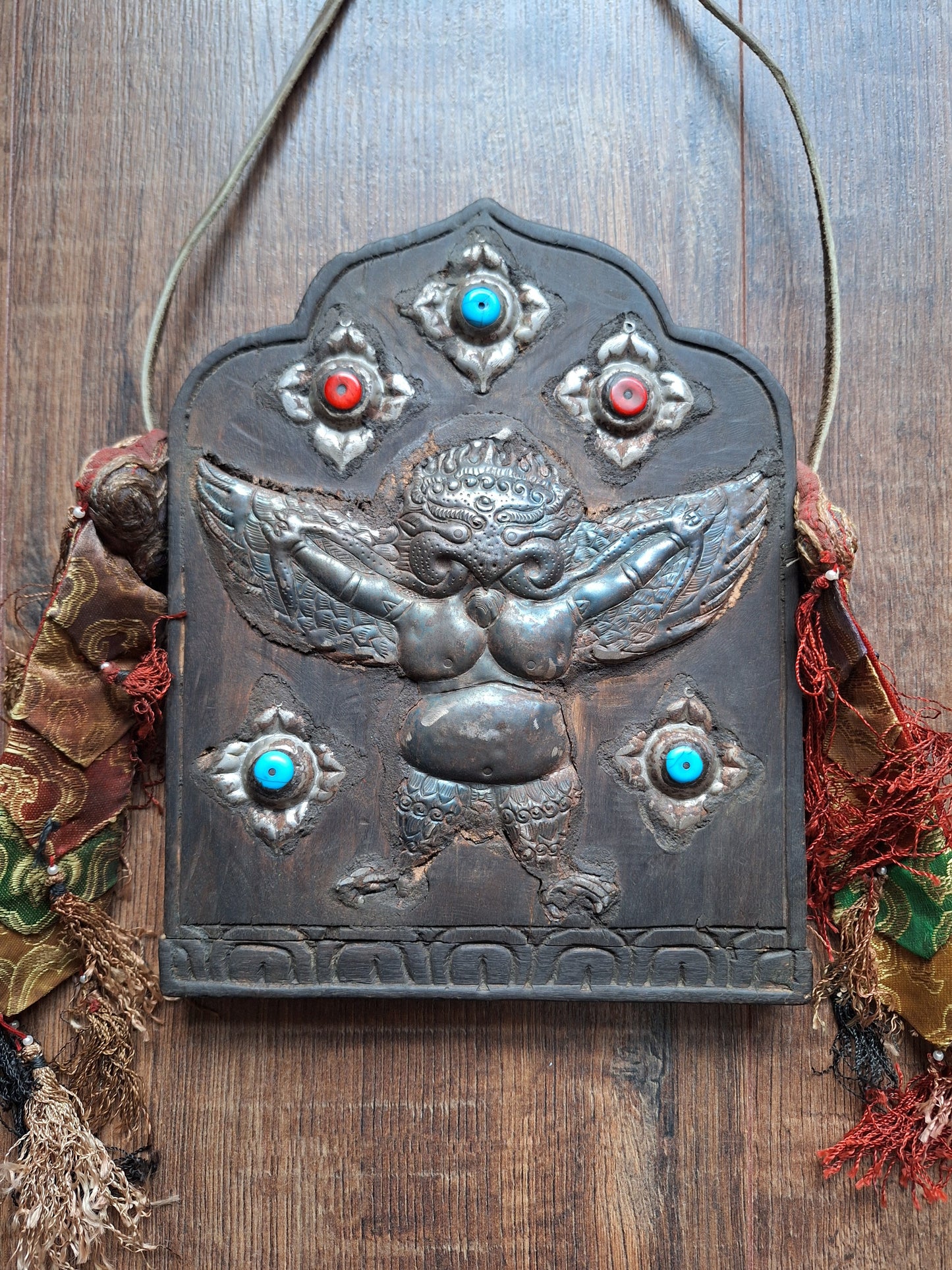 Vintage wooden wallhanger Garuda