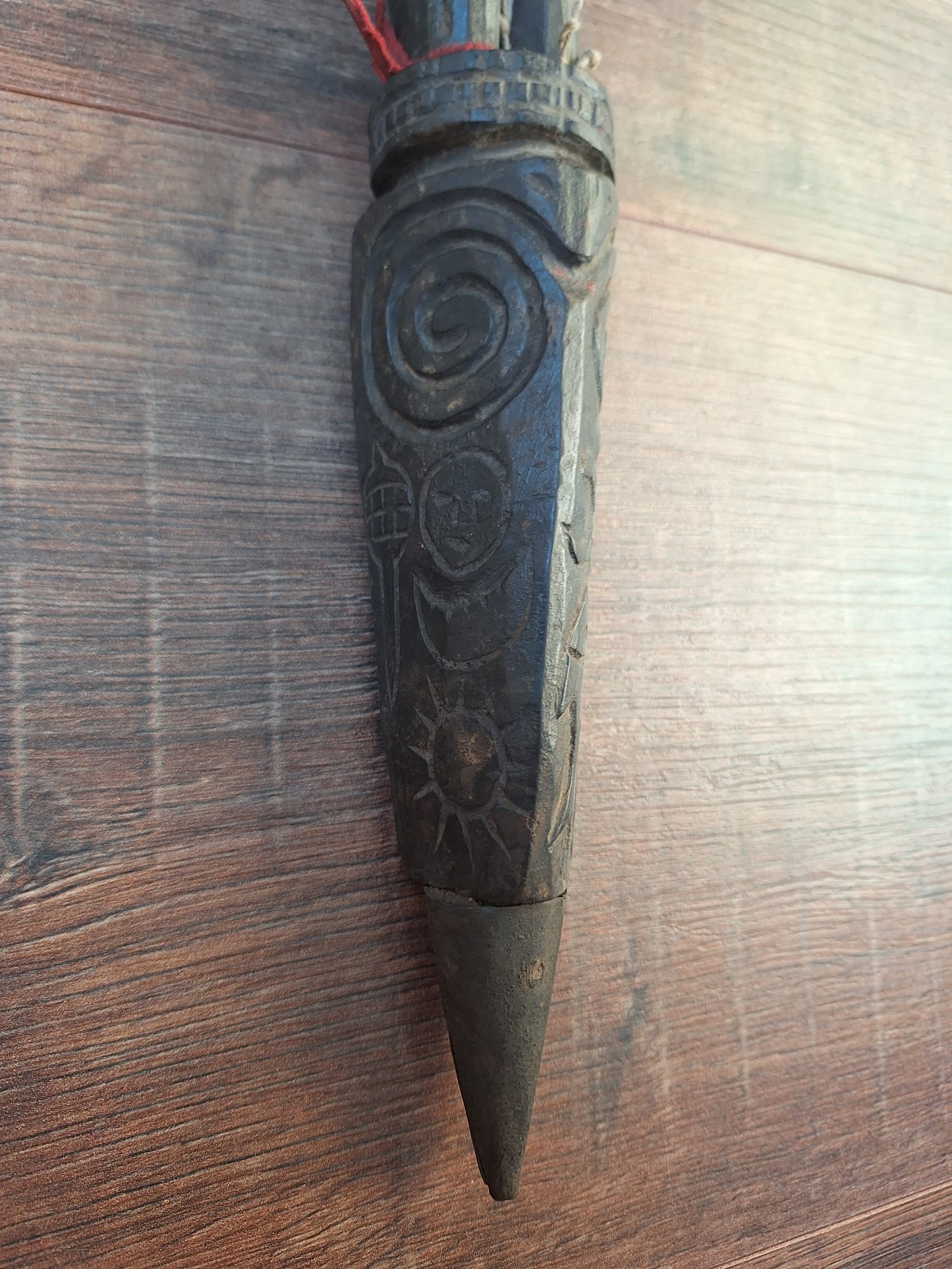 Antique wooden phurba #54