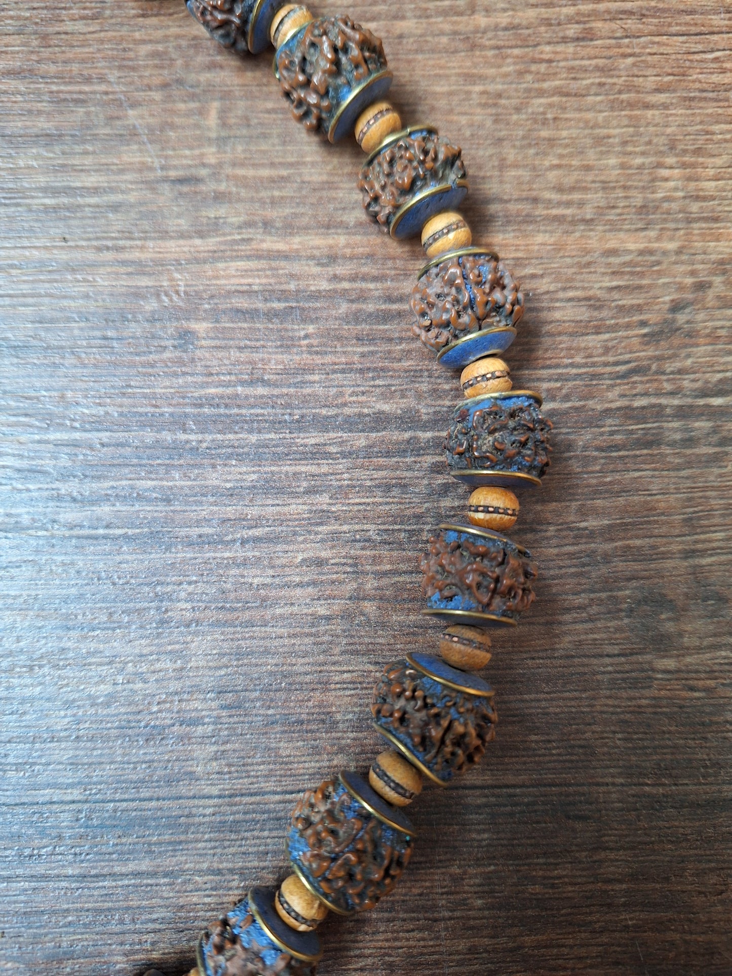 Vintage Nepalese rudraksha necklace