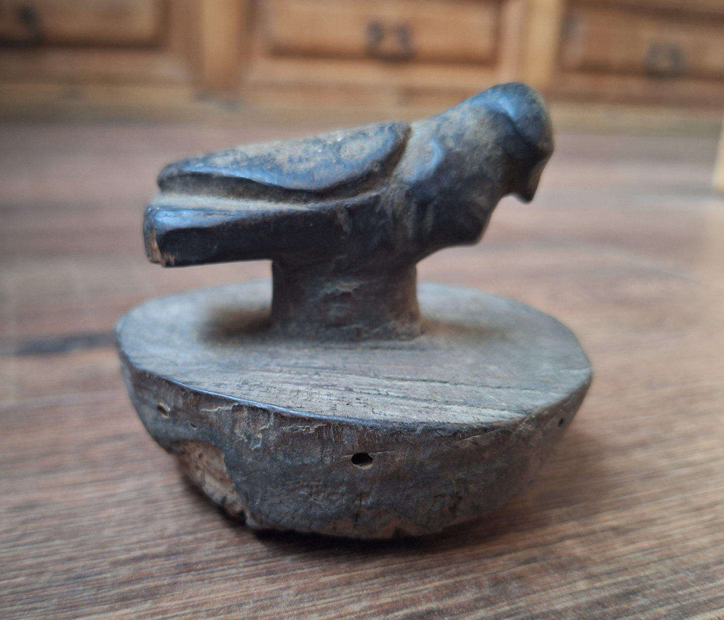 Antique Nepalese butter jar lid