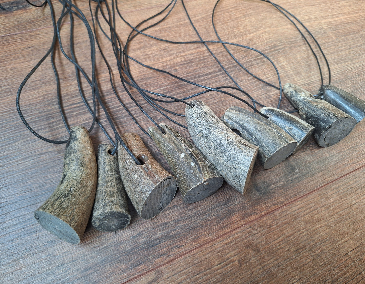 Cow horn pendants