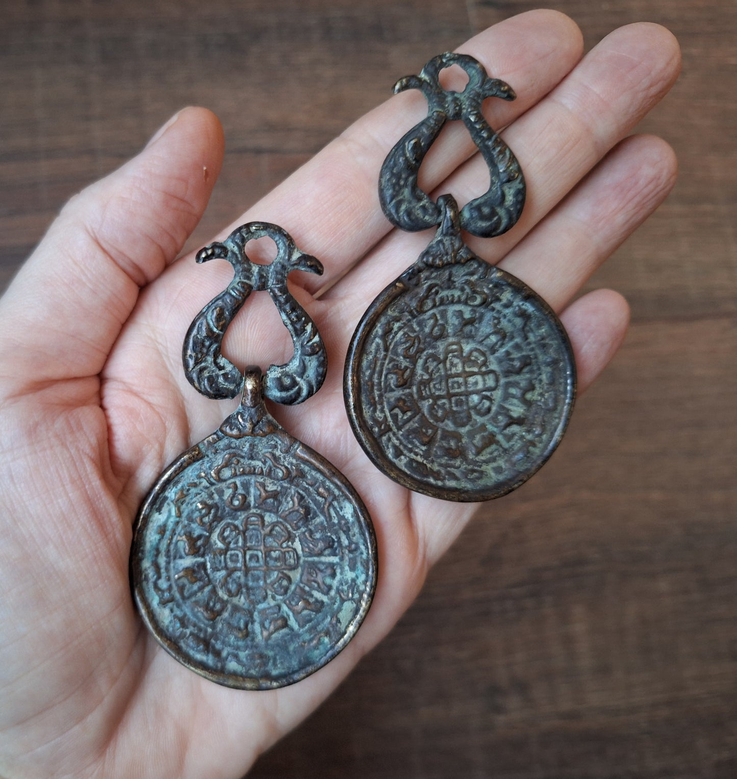 Old Nepalese melong Kali en Si Pa Ho 43 millimeters
