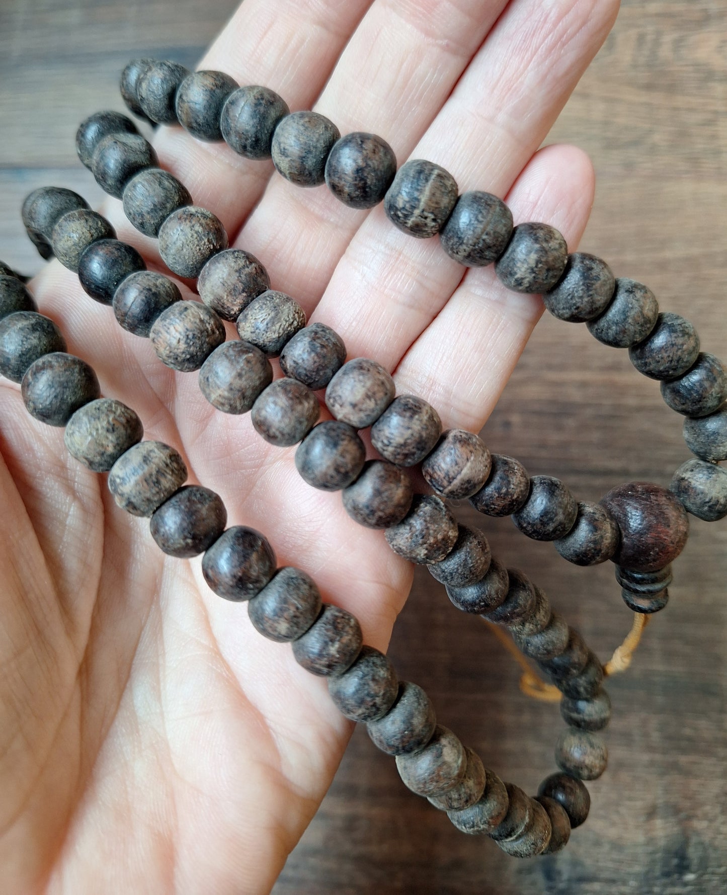 Vintage wooden mala