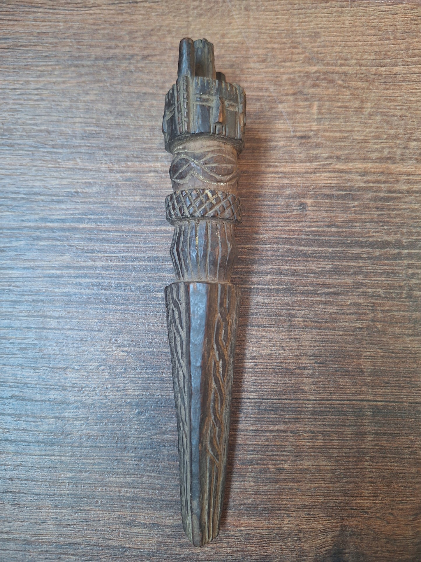 Antique wooden phurba #58