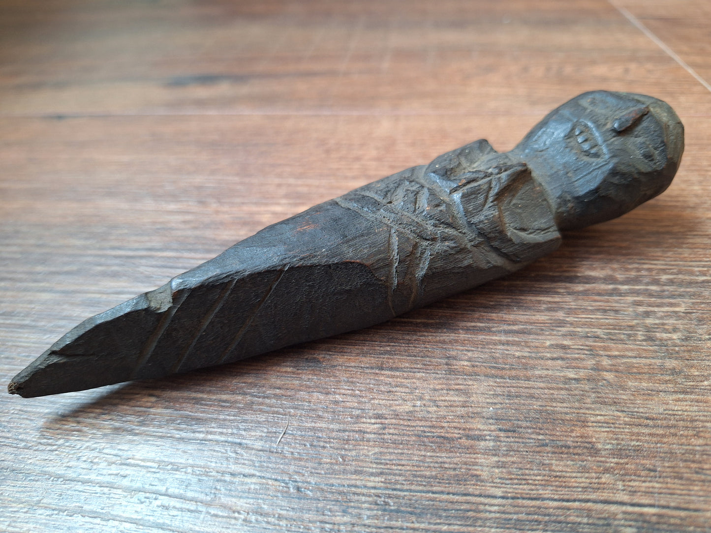 Antique wooden phurba #60