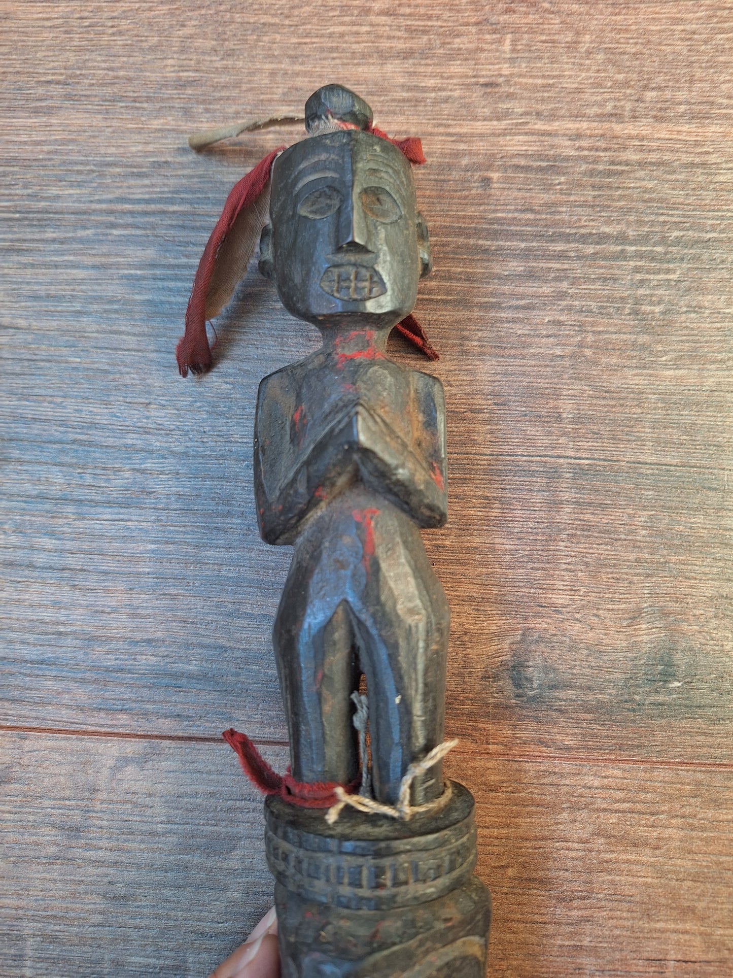 Antique wooden phurba #54