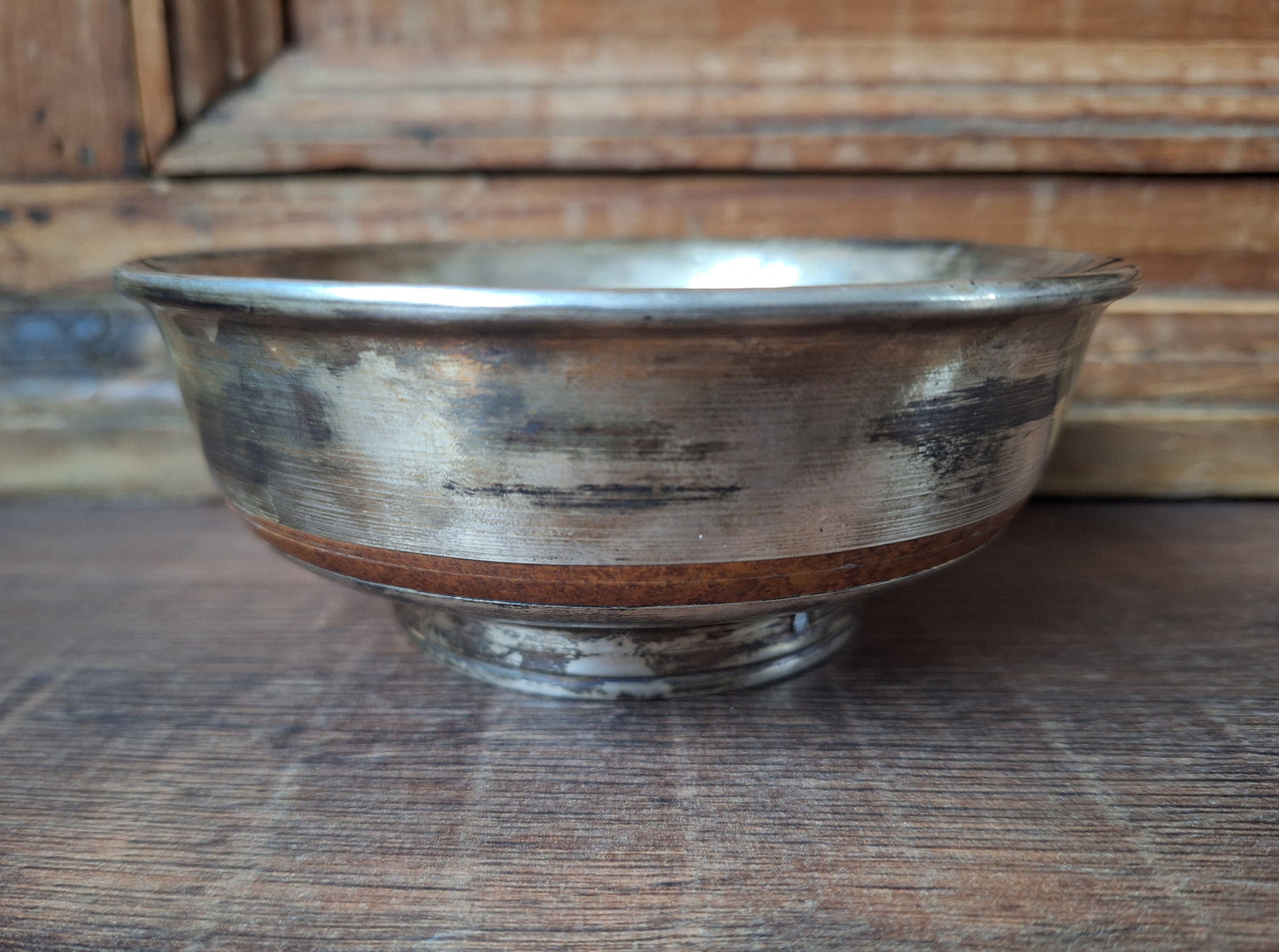 Vintage Mongolian silver offering bowl