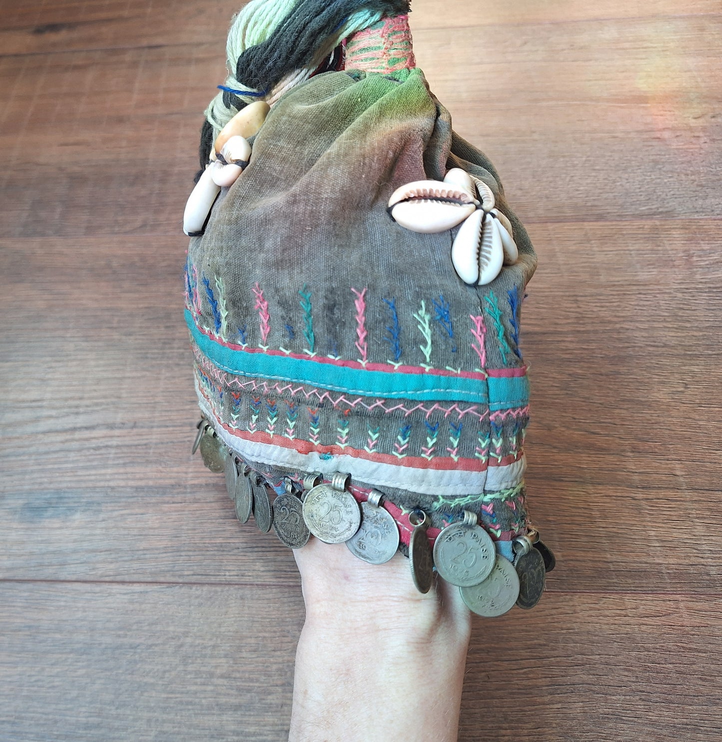 Vintage Nepalese Magar tribal children's hat