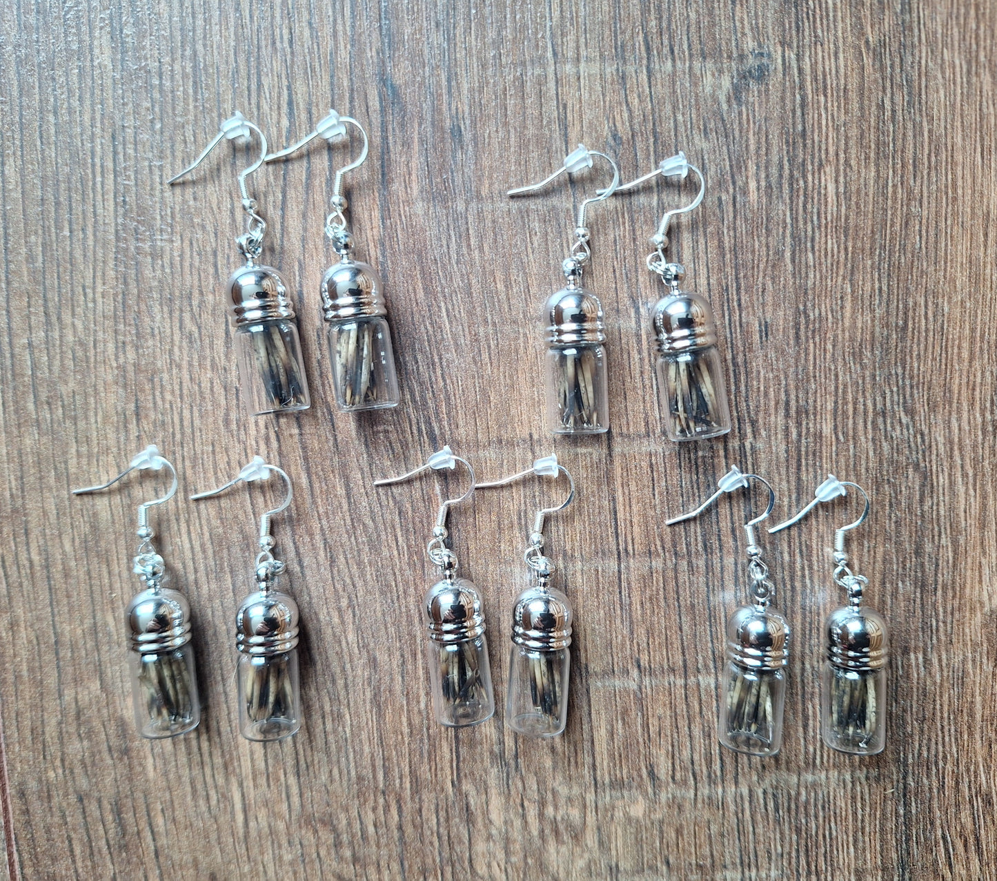 Hedgehog spikes amulet earrings