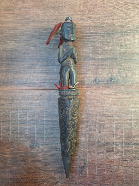 Antique wooden phurba #54