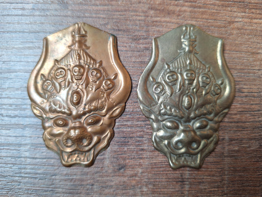 Copper Erlik Khan pendant