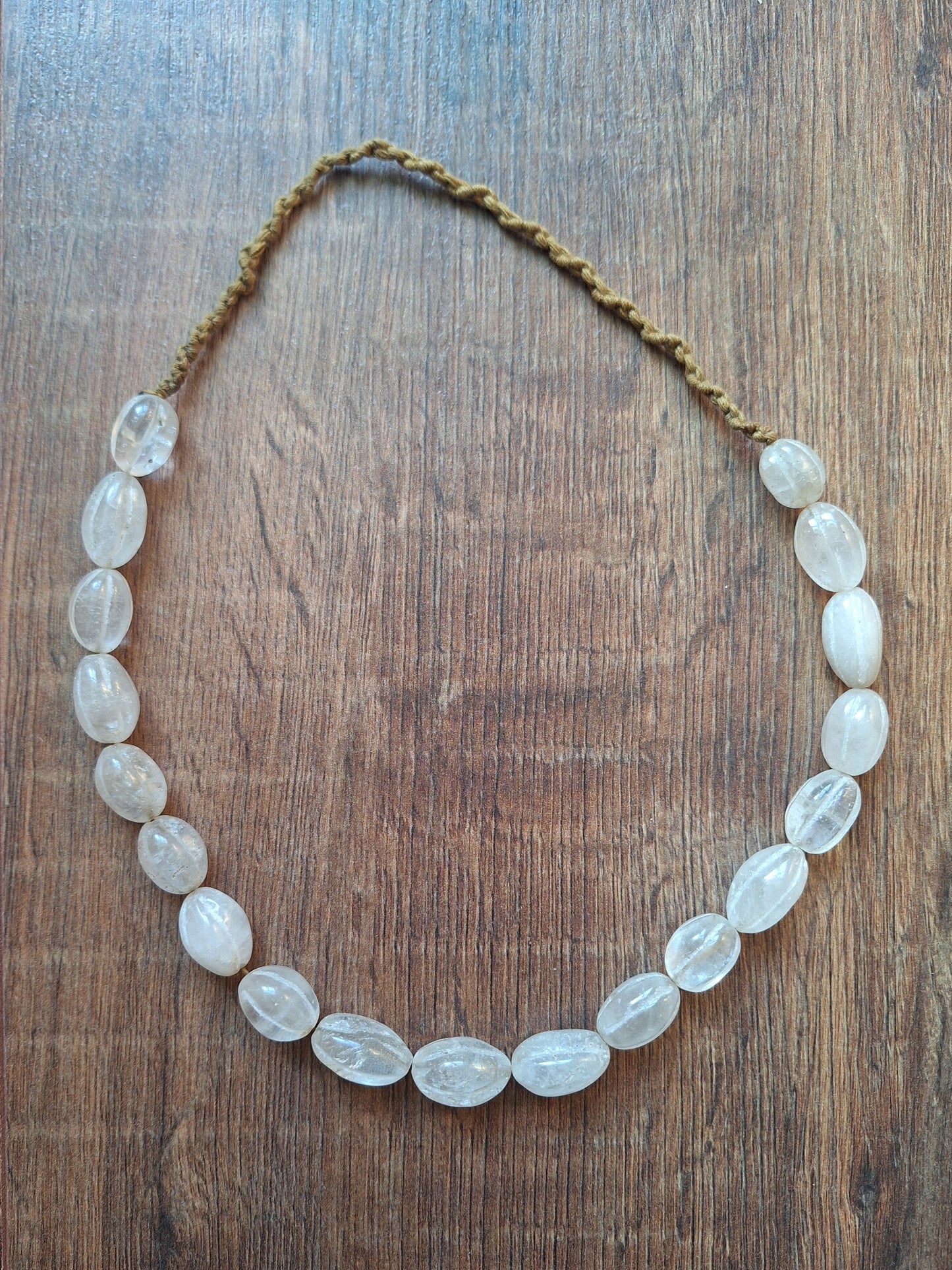 Vintage Himalayan quartz crystal necklace