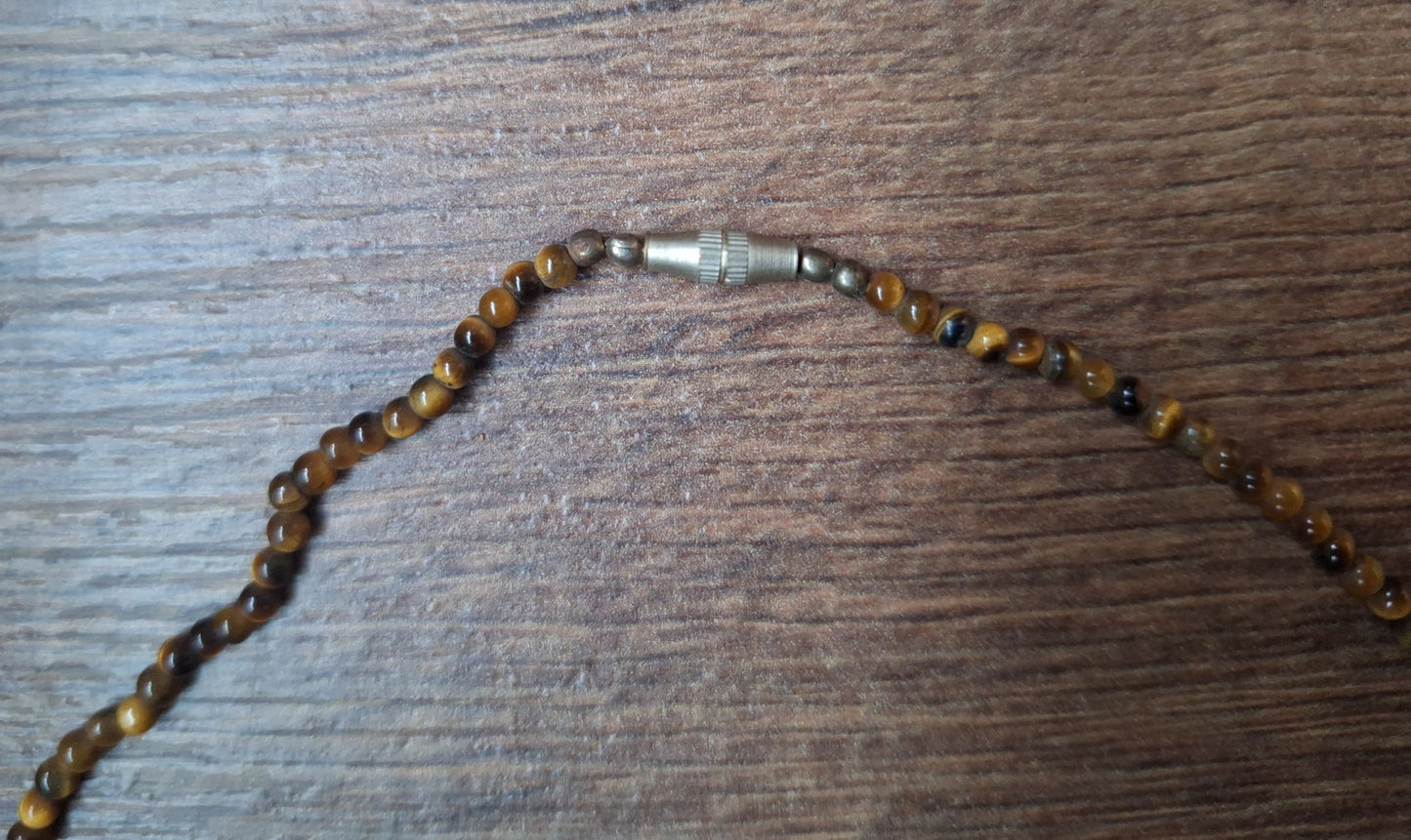Vintage tiger's eye necklace