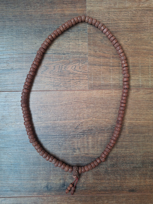 Vintage Nepalese rudraksha mala #24