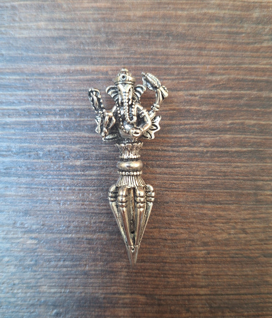 Alpaca metal pendant Ganesha