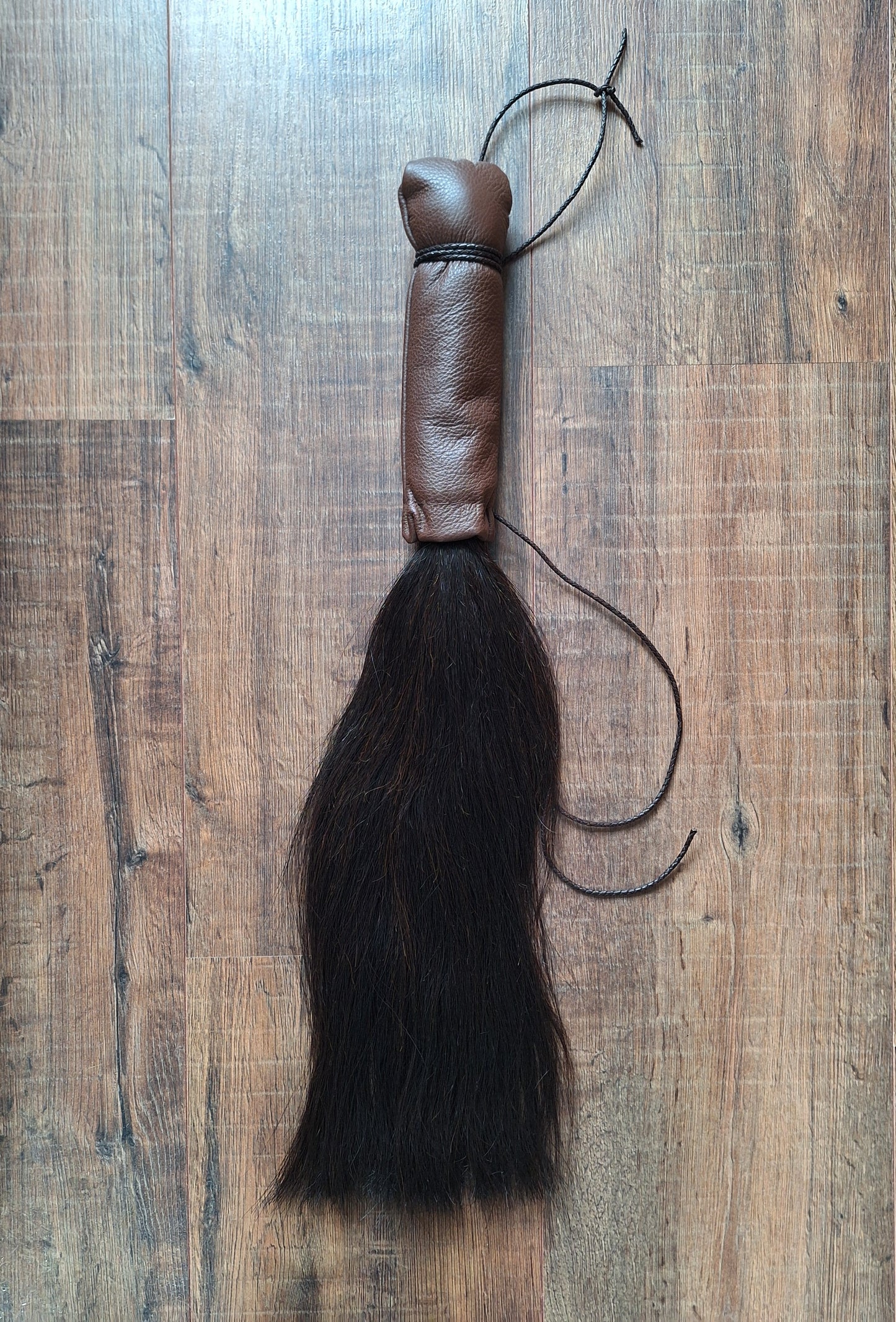 Horse tail shamanic whip