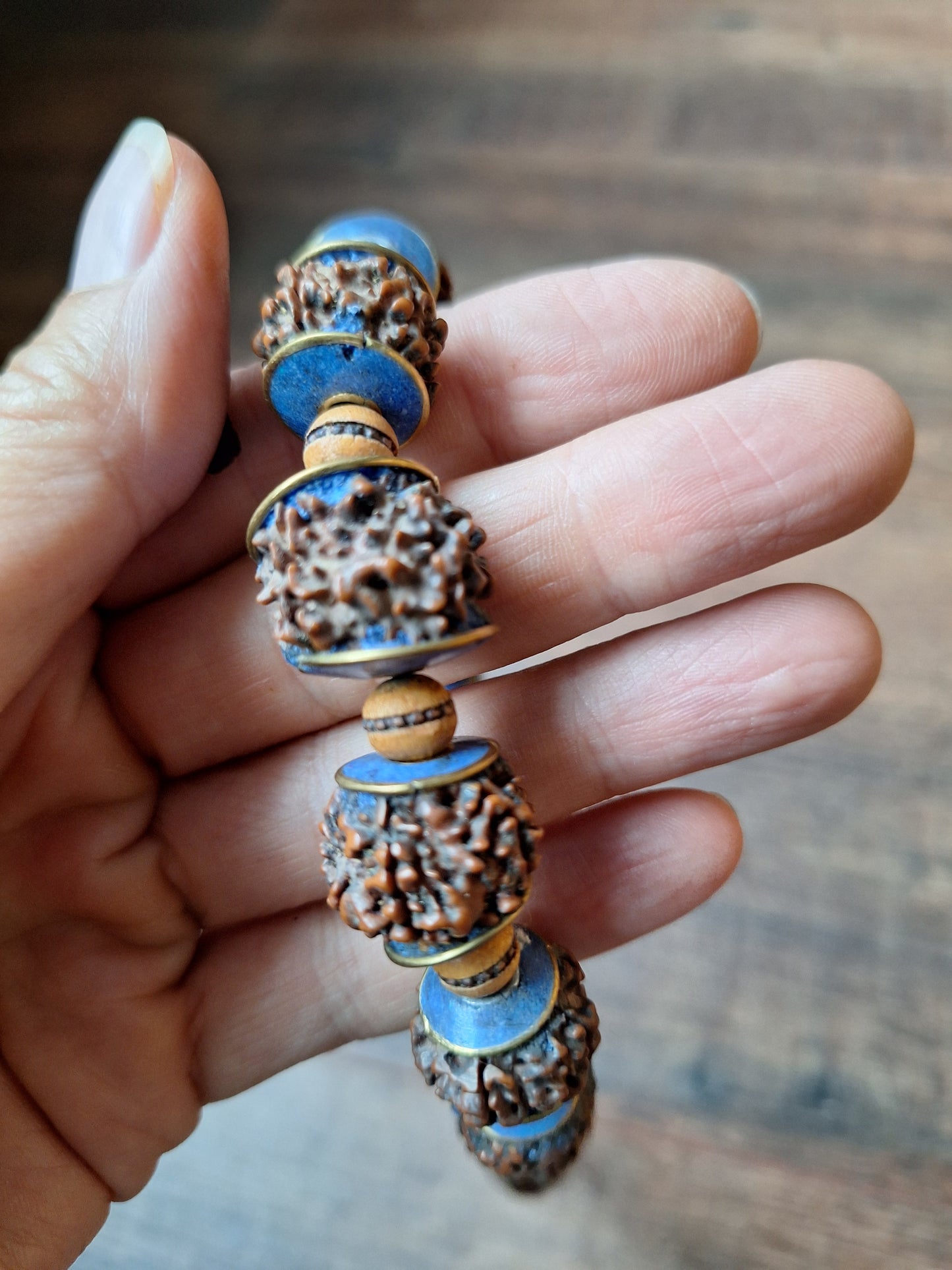 Vintage Nepalese rudraksha necklace