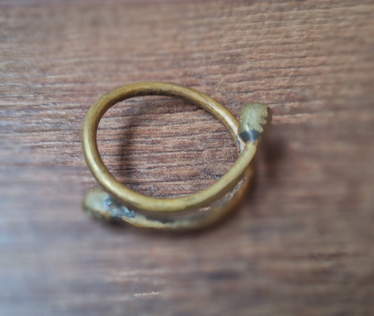 Vintage Nepalese brass Citipati ring