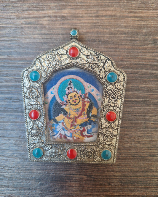 Alpaca metal Gau pendant Kubera