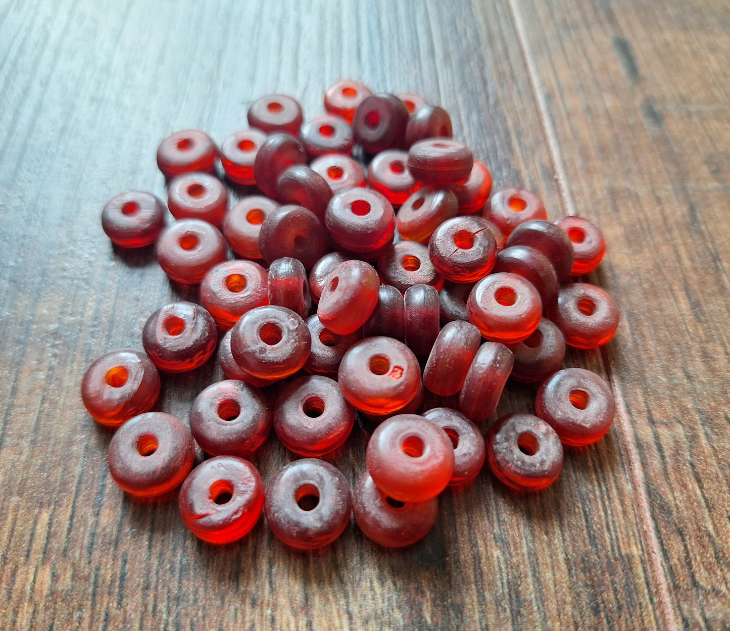 Vintage horn beads, set of 20