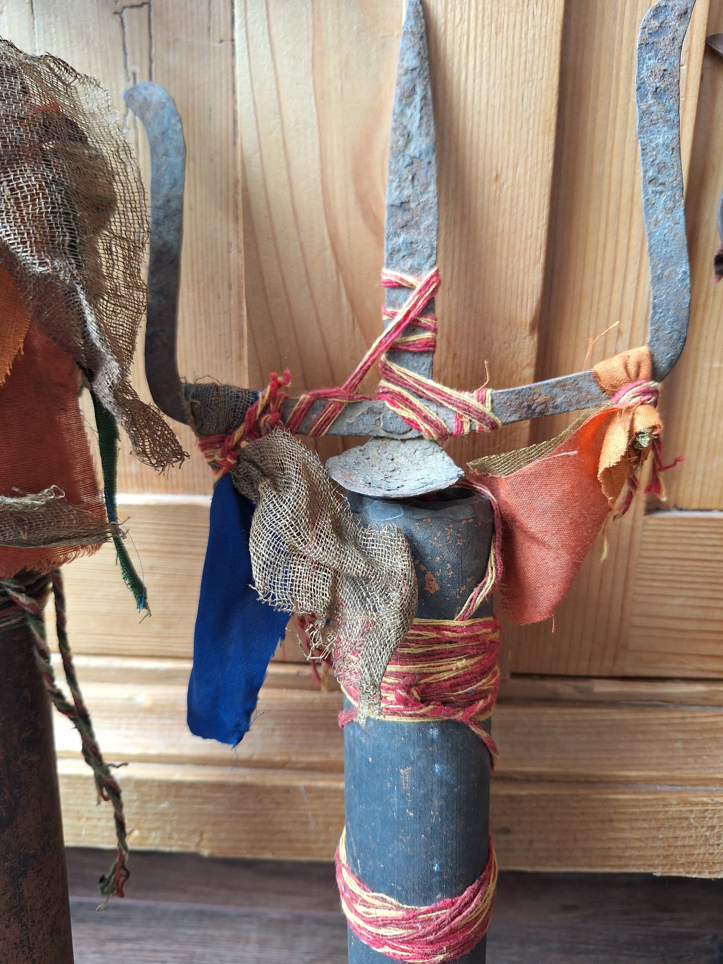 Old Nepalese shamanic trident set #2