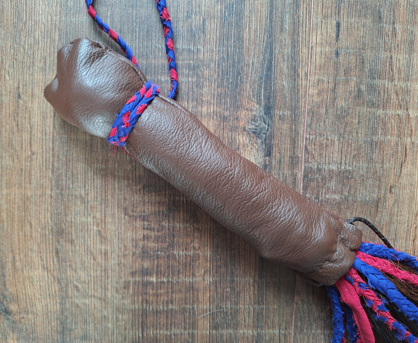 Horse tail shamanic whip