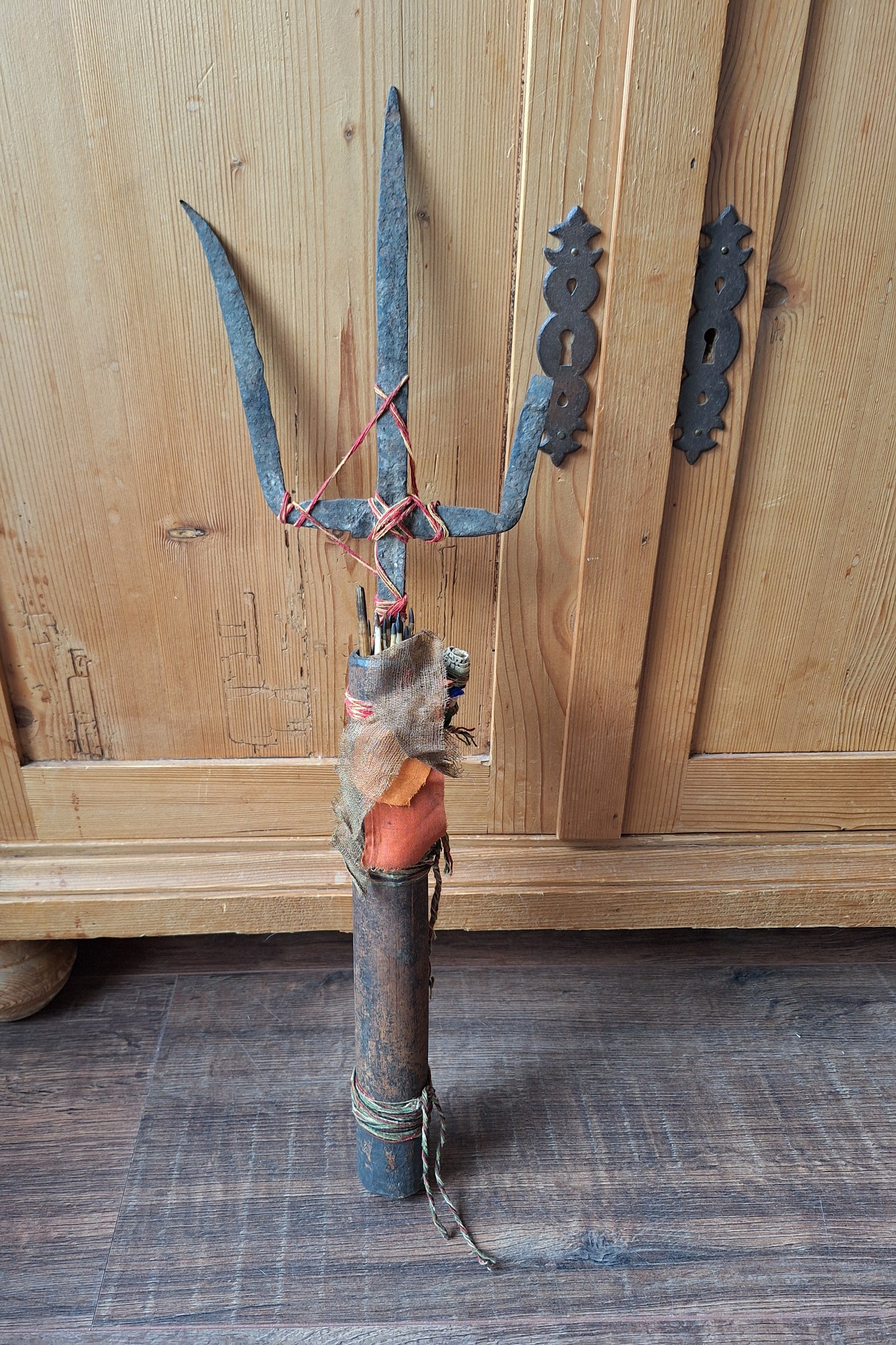 Old Nepalese shamanic trident set #3