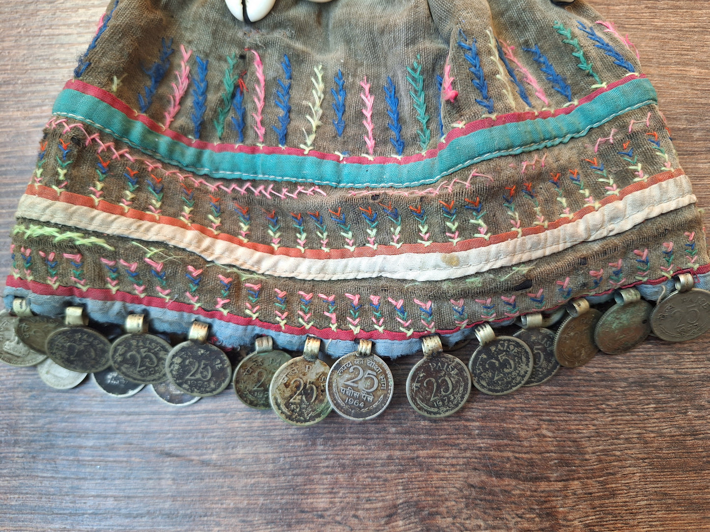Vintage Nepalese Magar tribal children's hat