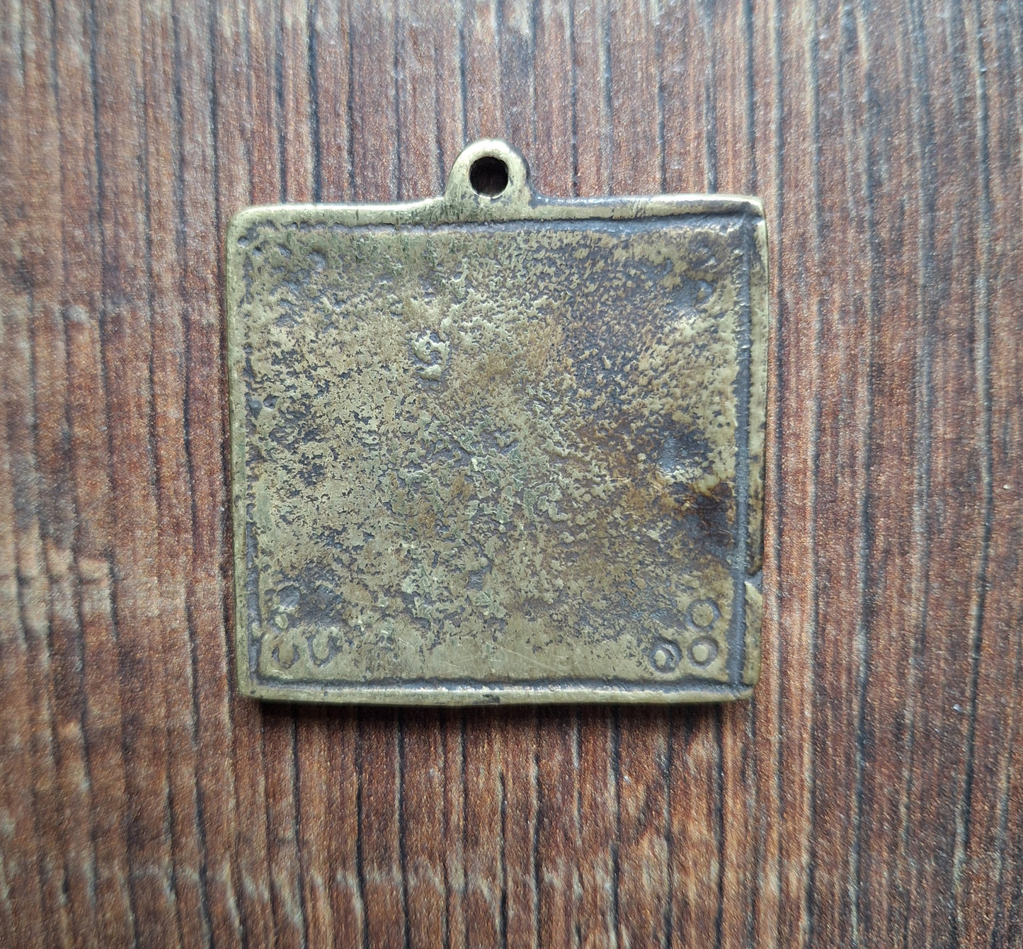Vintage brass melong Three Bodhisattva and Dzogchen 41 millimeters