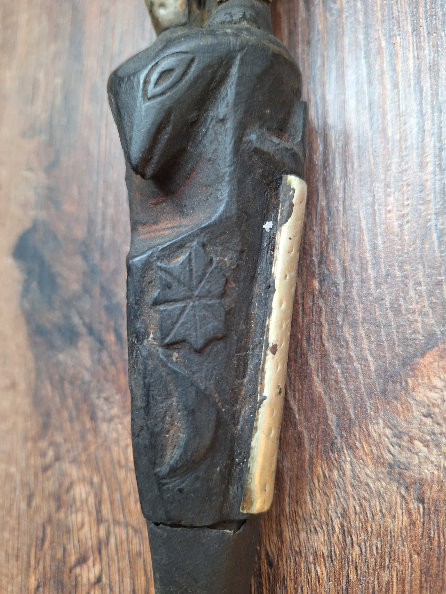Antique wooden phurba #49