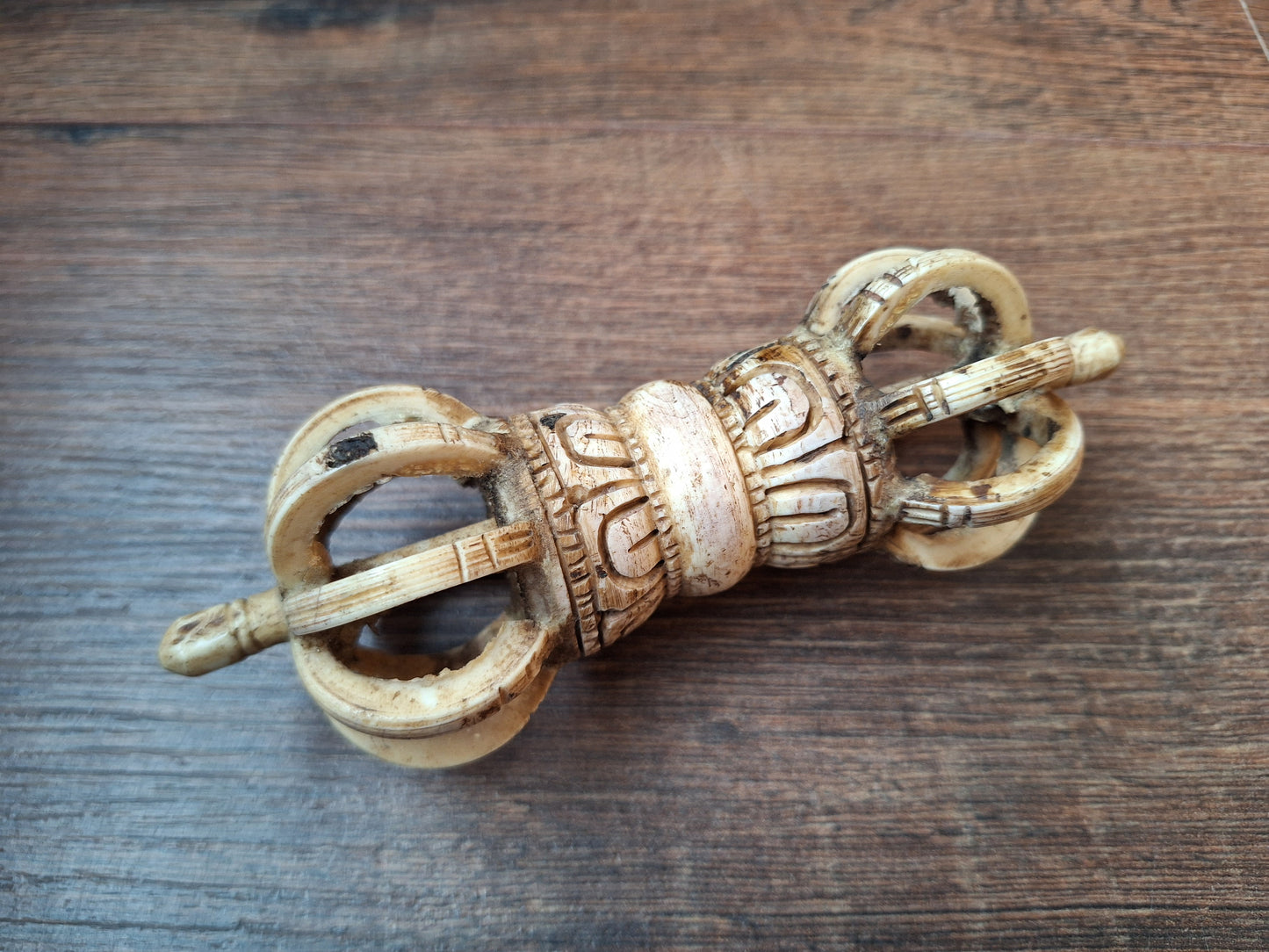 Vintage bone carved dorje