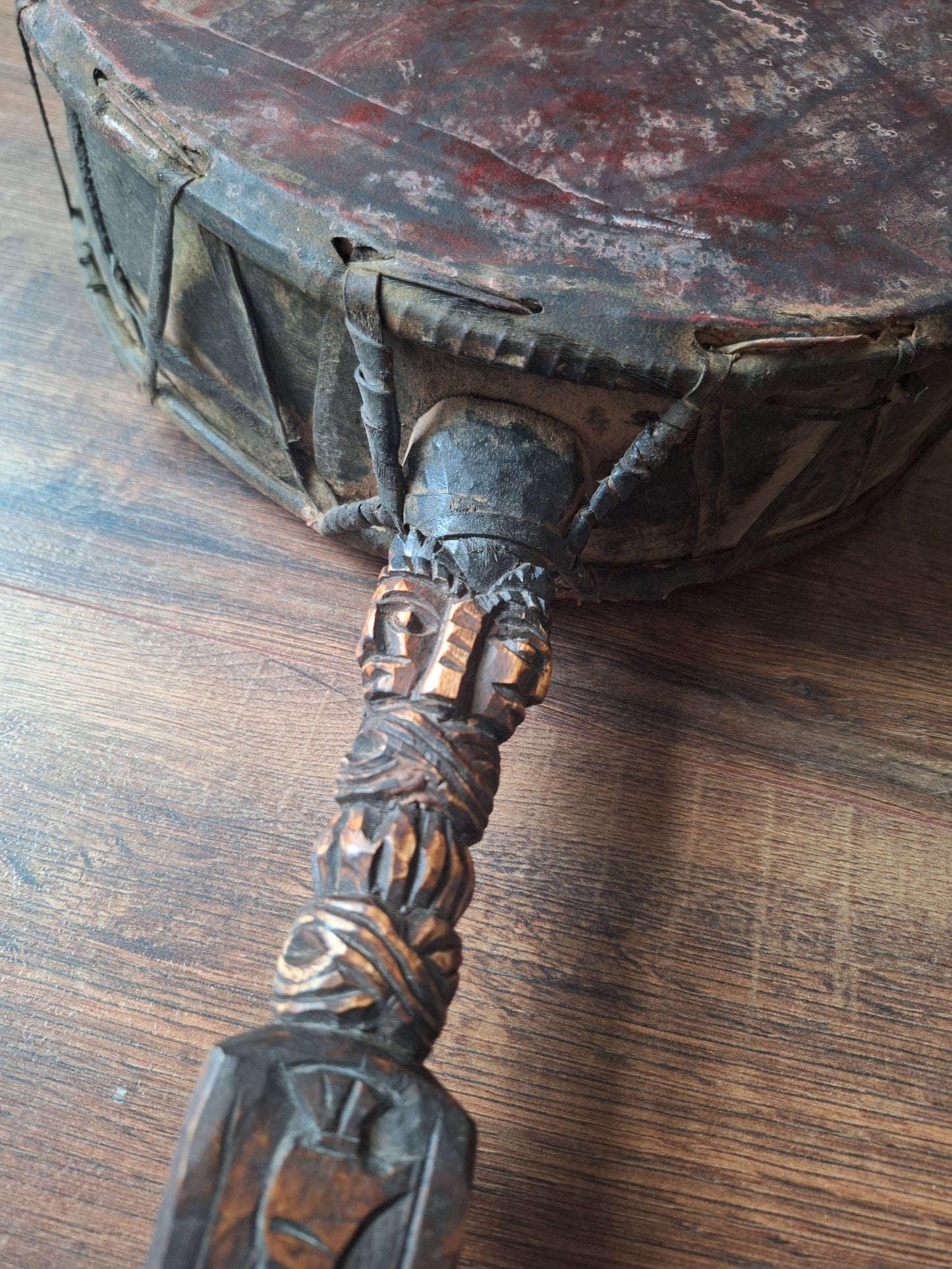Old Nepalese dhyangro drum #13