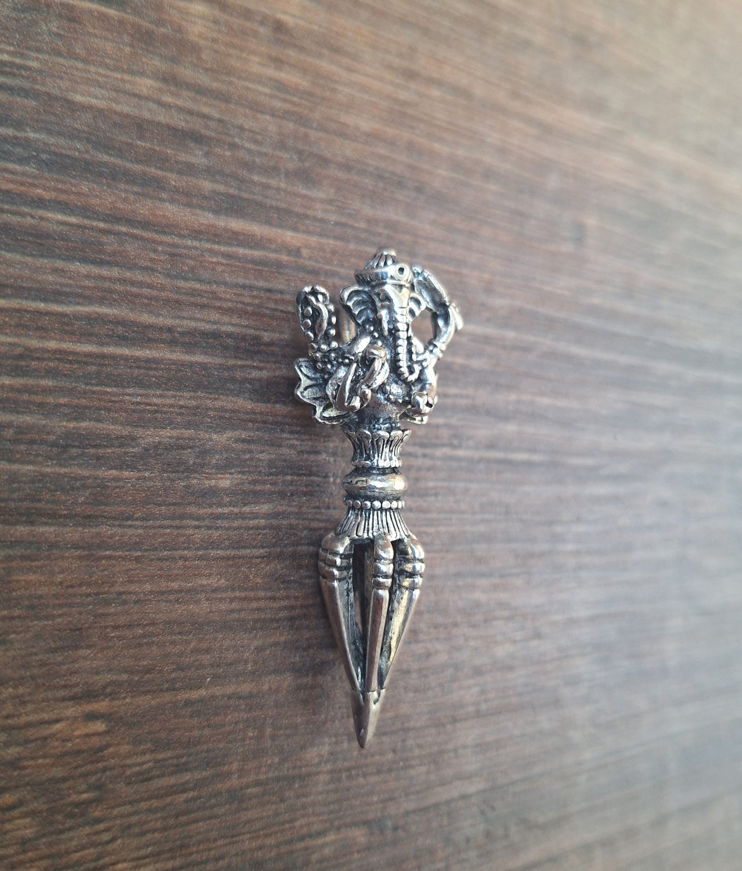 Alpaca metal pendant Ganesha