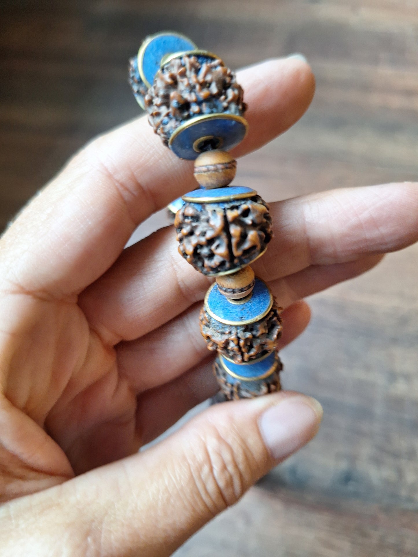 Vintage Nepalese rudraksha necklace