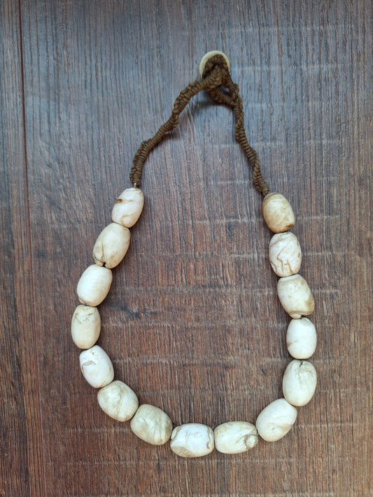 Old Nepalese conch shell necklace