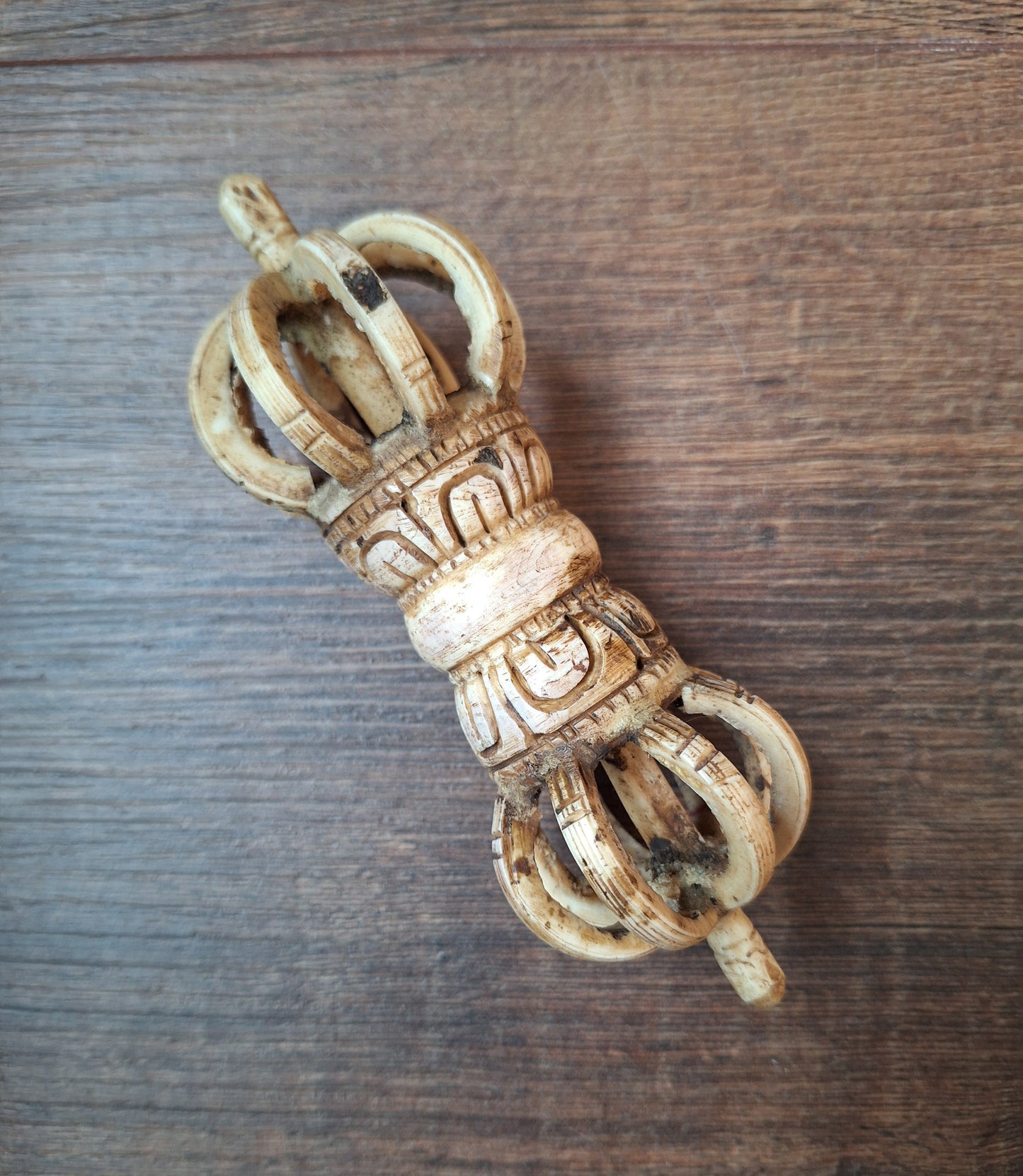Vintage bone carved dorje