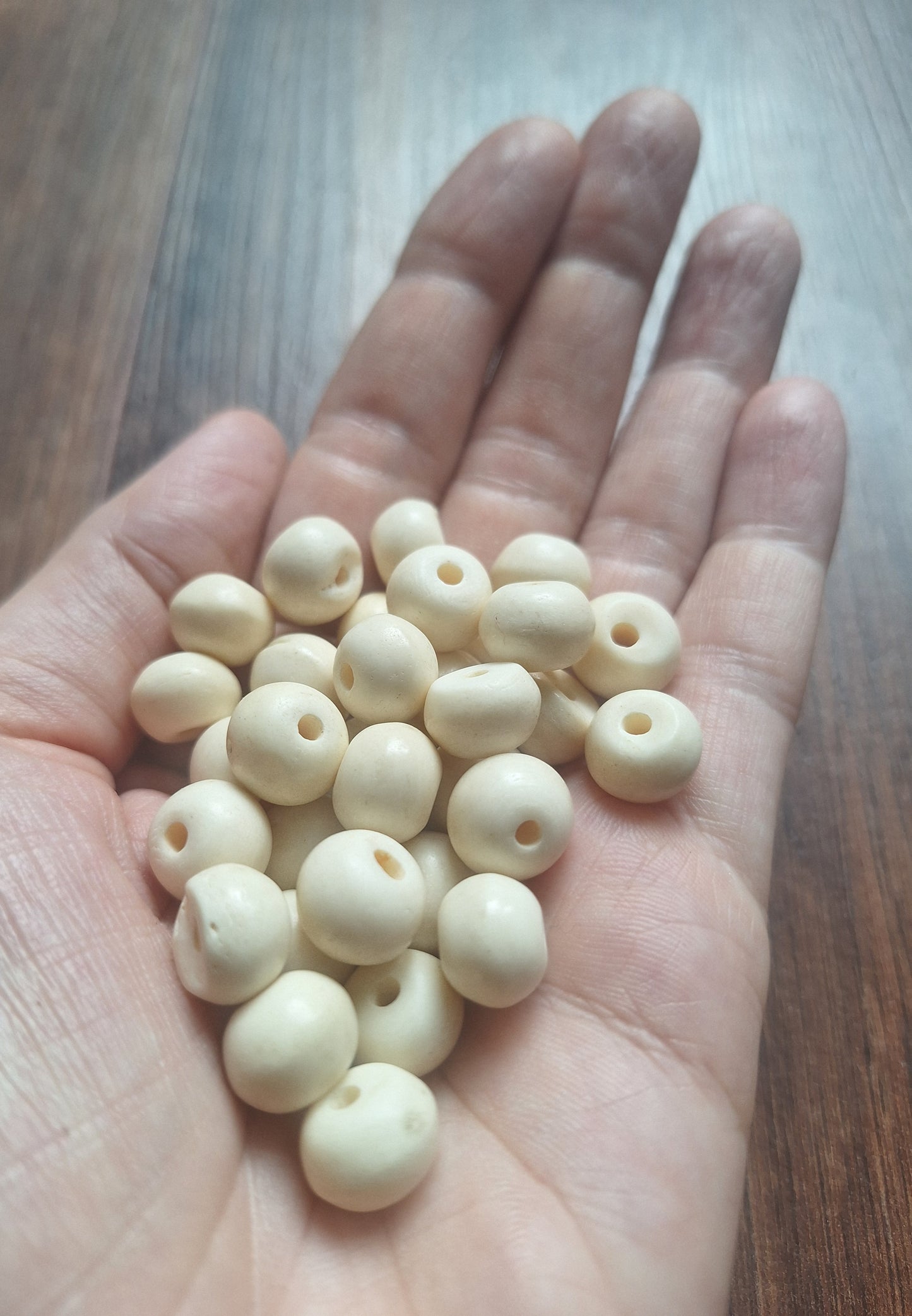 Vintage yak bone beads, set of 20