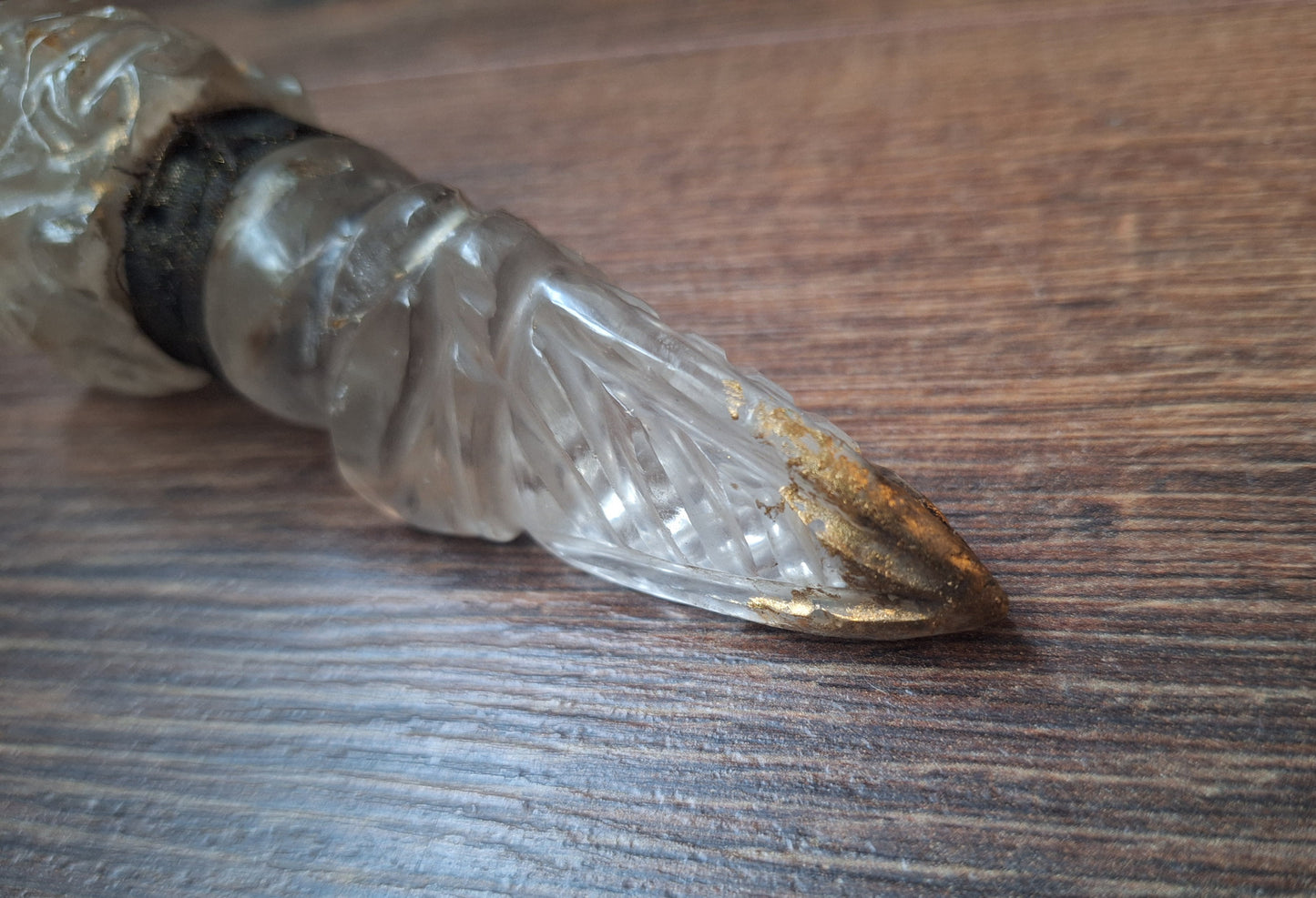 Vintage quartz crystal phurba #4