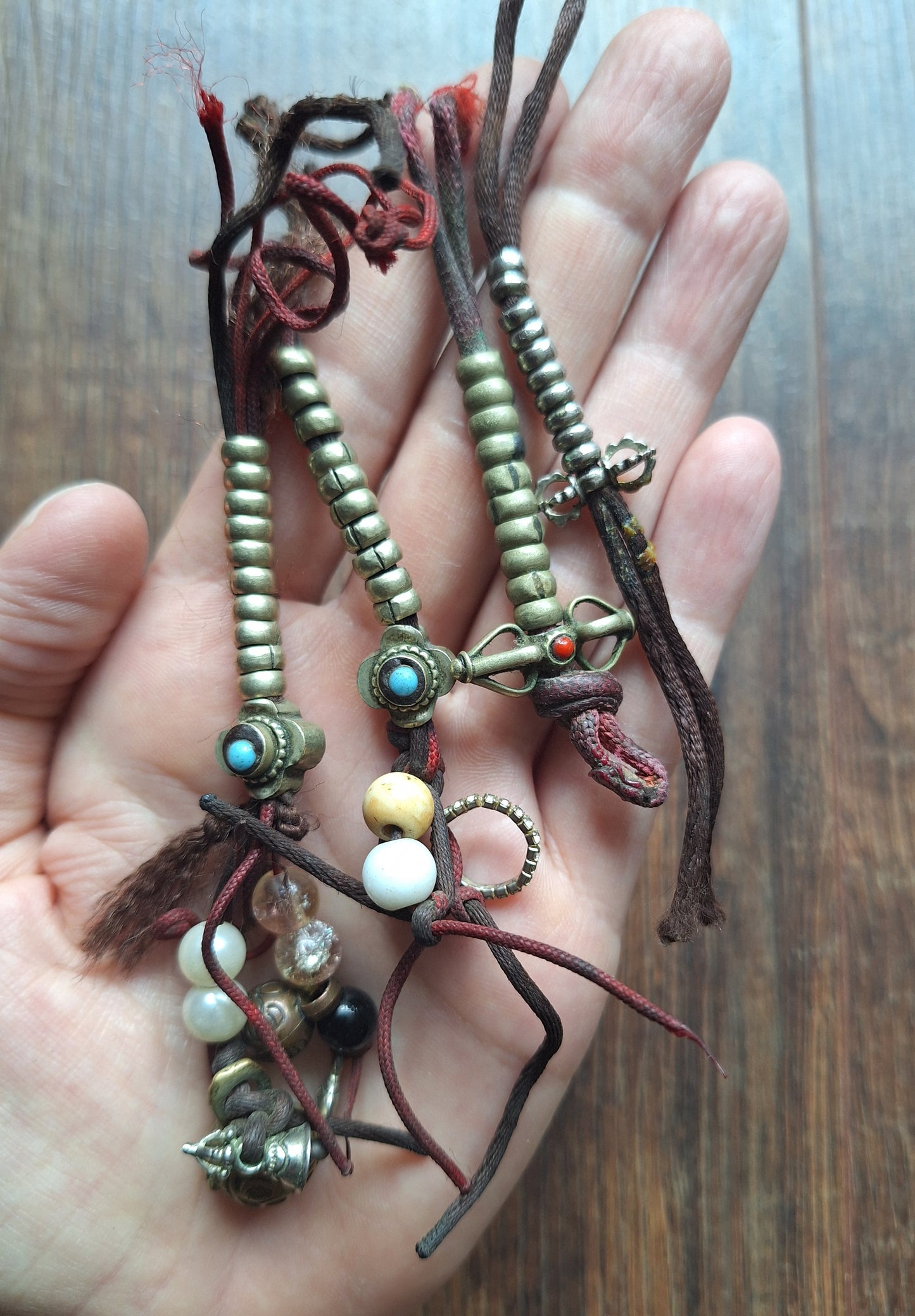 Vintage mala counters, crafting set
