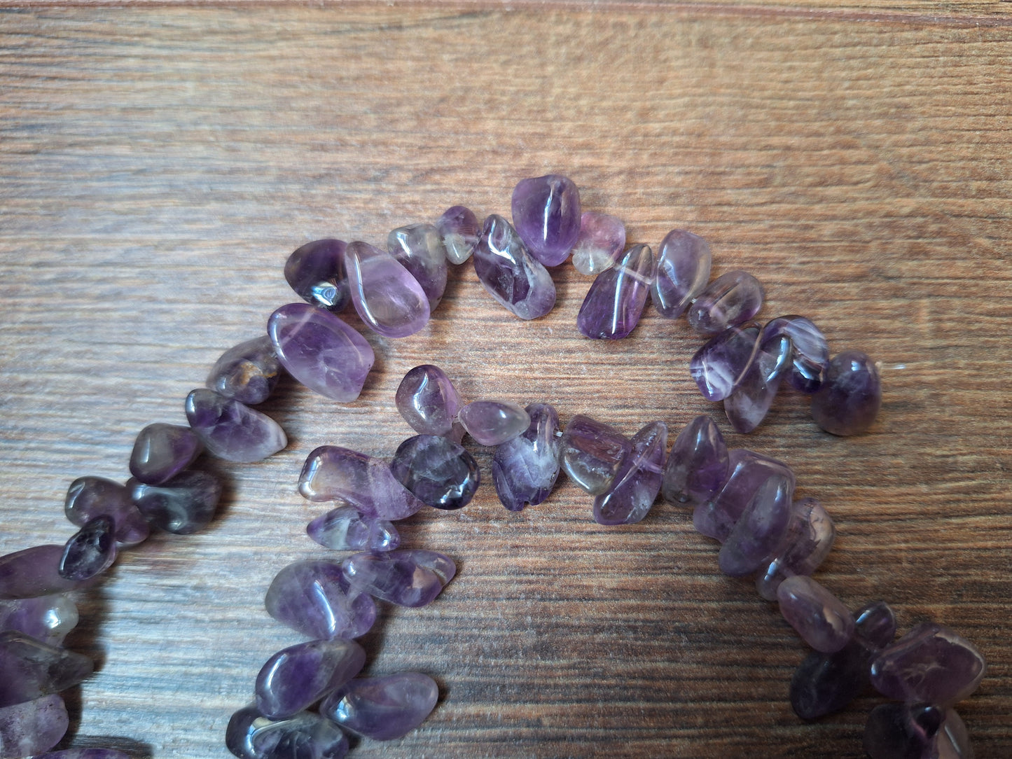 Vintage amethyst bead strand
