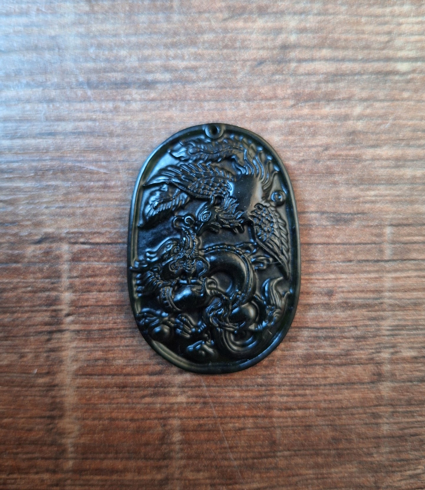 Jade pendant Dragon and Phoenix