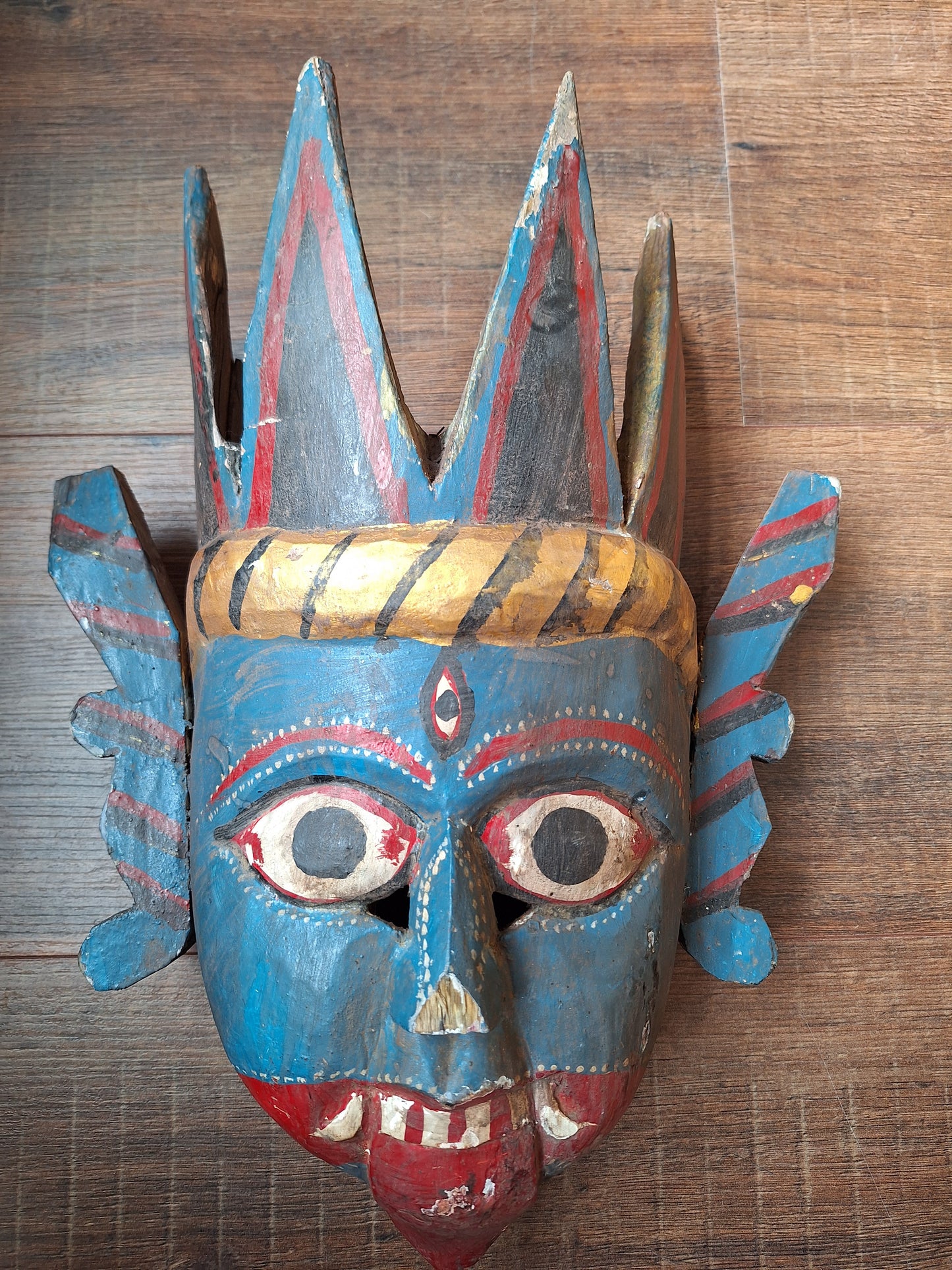 Vintage wooden Kali mask
