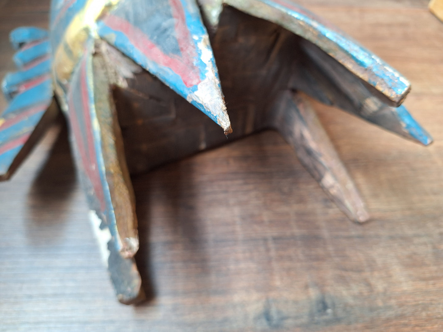 Vintage wooden Kali mask