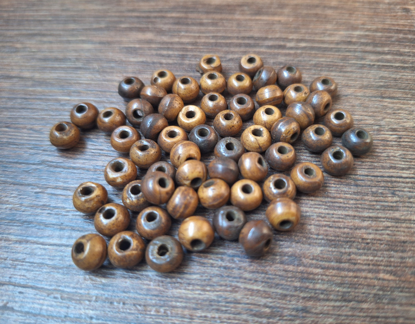 Vintage yak bone beads, set of 50