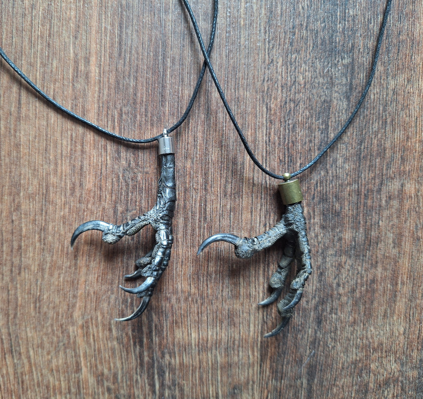 Crow claw amulet necklace